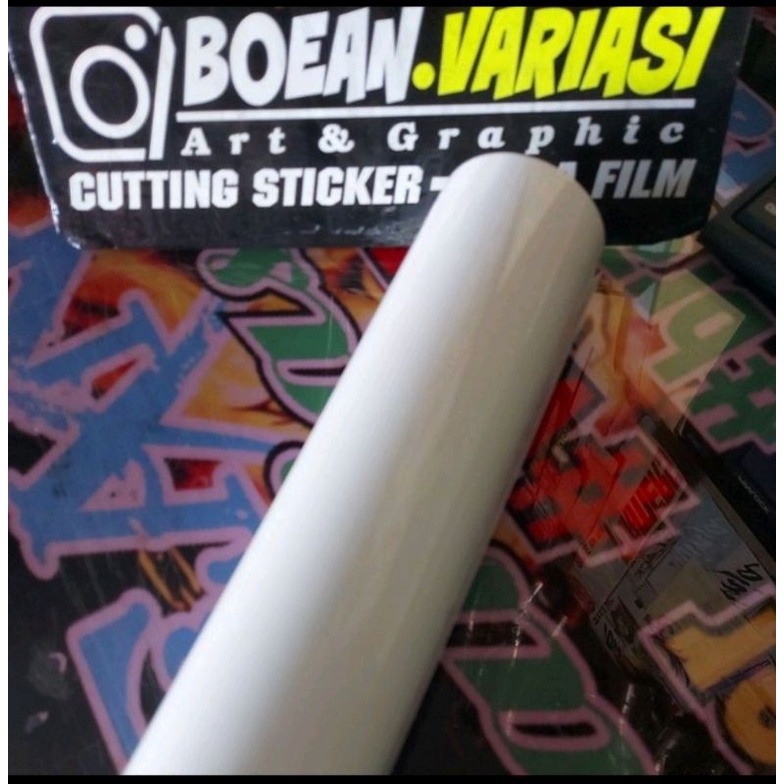 sticker skotlet aquarium motor mobil skotlet putih glossy