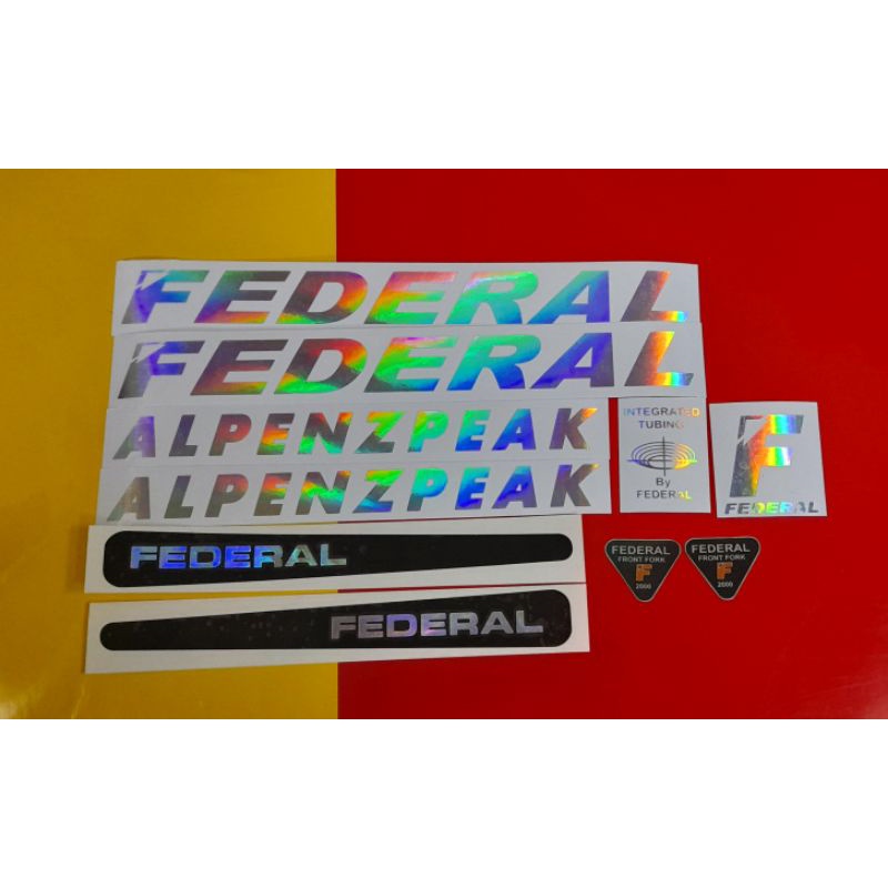 Stiker Sepeda Federal Alpenzpeak Hologram