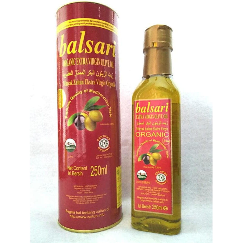 

Balsari Organic Minyak Zaitun Extra Virgin 250 Ml Original