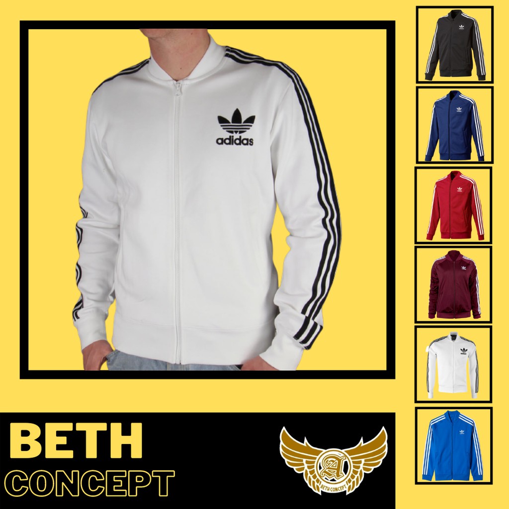 BETH.CONCEPT / JAKET TRACKTOP FIREBIRD PUTIH / JAKET OLAHRAGA / JAKET SPORT (UNISEX) |