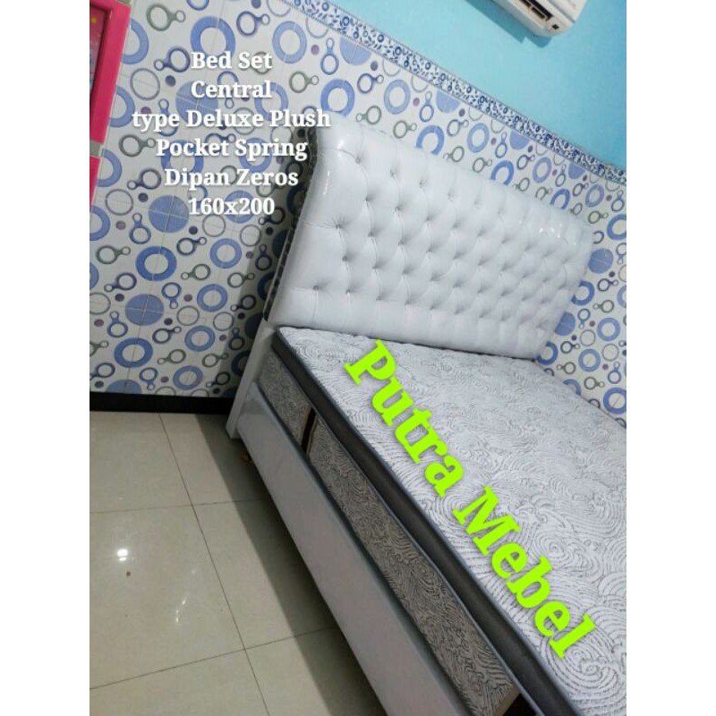 SATU SET SPRINGBED CENTRAL DELUXE PLUSH POCKET SPRING DIPAN ZEROS