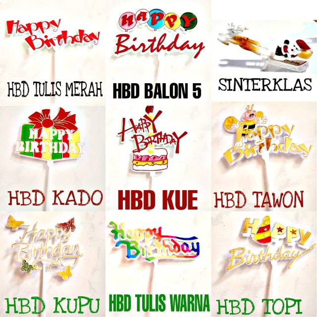 DAPURMAMI Hiasan Kue Tart Happy Birthday Shopee Indonesia DAPURMAMI Hiasan Kue Tart Happy Birthday Shopee Indonesia