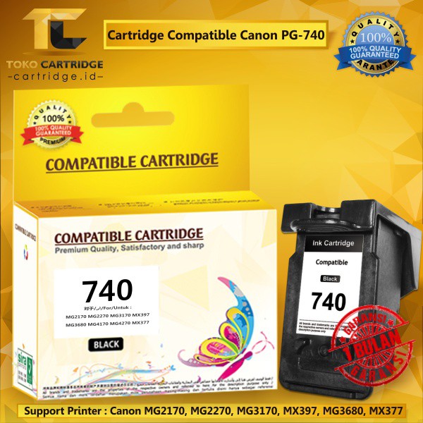 Cartridge Tinta Canon PG740 PG 740 PG-740 Black mx437 mx377 mx397