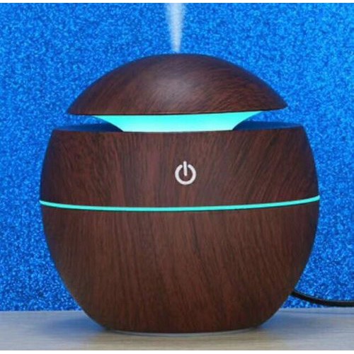 Diffuser Humidifier Aromatherapy Pelembab Udara Pewangi Ruangan Disfuser Essential Oil Purifier H41-BULAT COKLAT