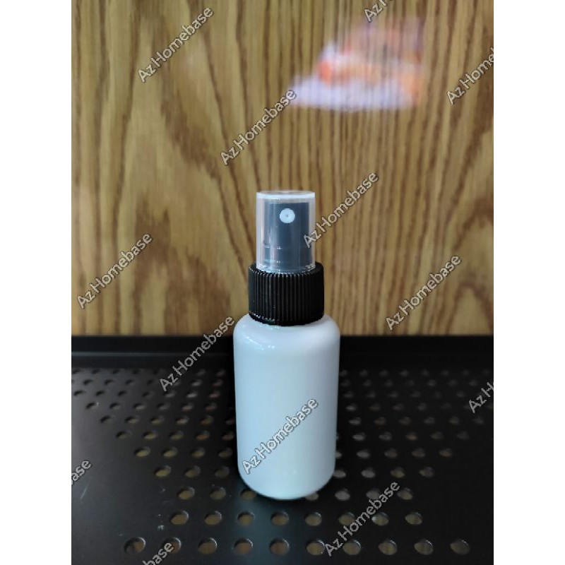 Botol Spray 60ml Round Putih Spray Hitam - Botol Tubular Spray 60 ml - Botol Sabun 60ml - Botol 60ml