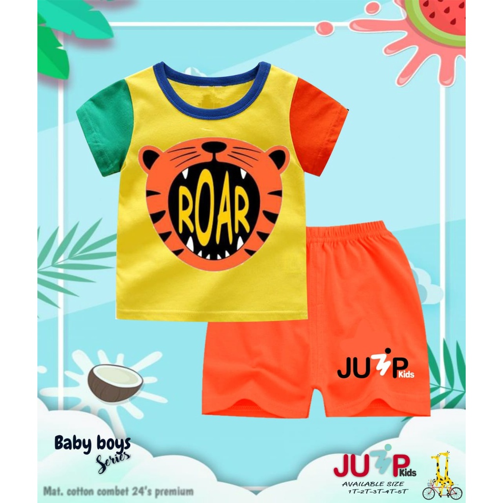 BAJU TIDUR PIYAMA ANAK BABY BOY SERIES USIA 1-5 TAHUN