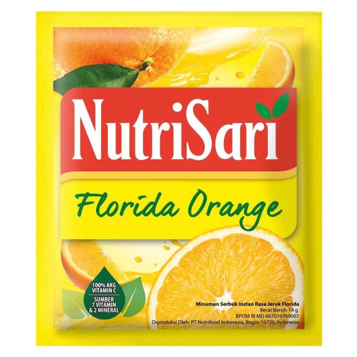 

Lainnya-Minuman-Bubuk- Nutri Sari Florida Orange Sachet 14Gr -Bubuk-Minuman-Lainnya.