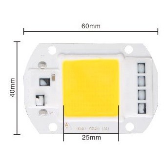 Chip Lampu COB LED Floodlight Sorot 220V 50W Cool White 50 Watt