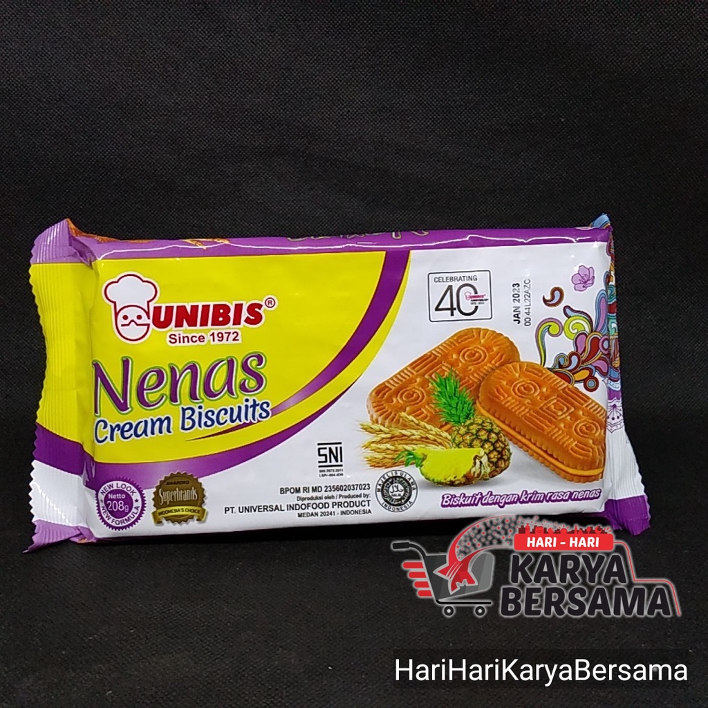 

BISKUIT UNIBIS NENAS CREAM 208GR