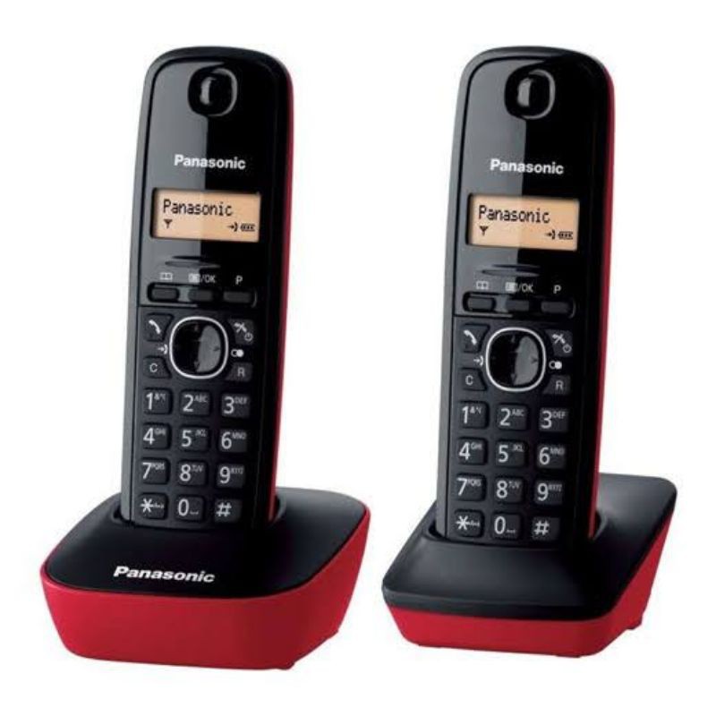 angelswatch wireless phone panasonic telepon wireless panasonic KX-TG1612 MERAH