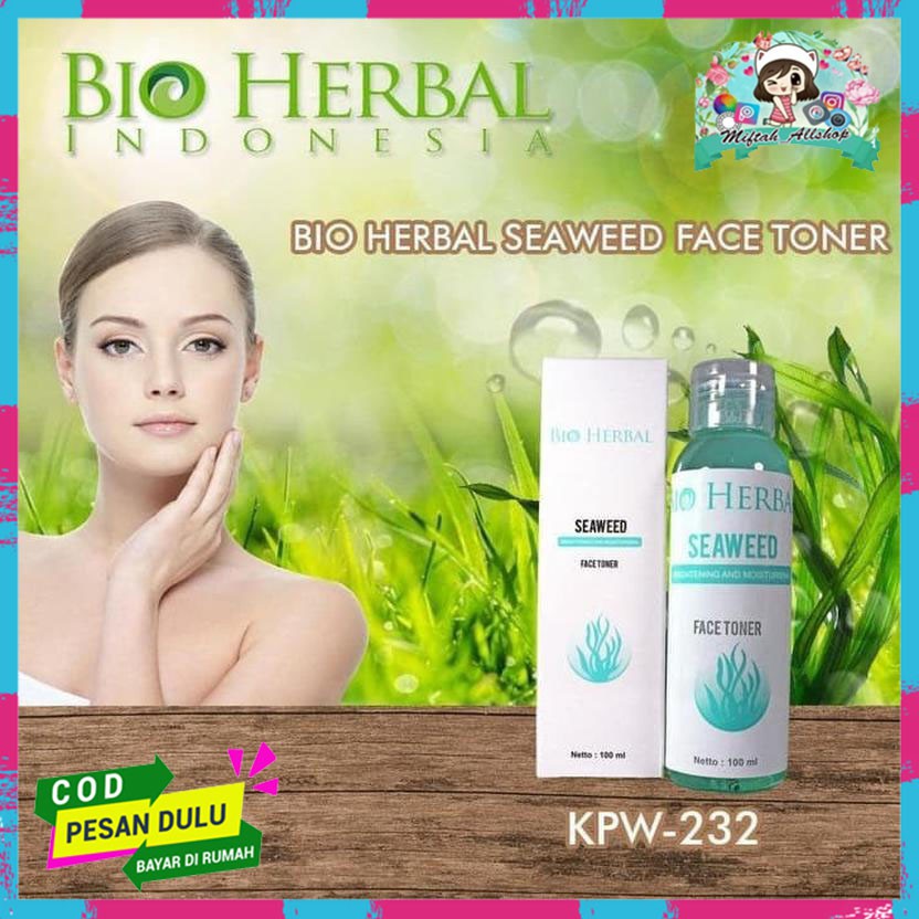 [Bisa COD] [ FACE TONER ] BIO HERBAL SEAWEED FACE TONER - BIOHERBAL TONER