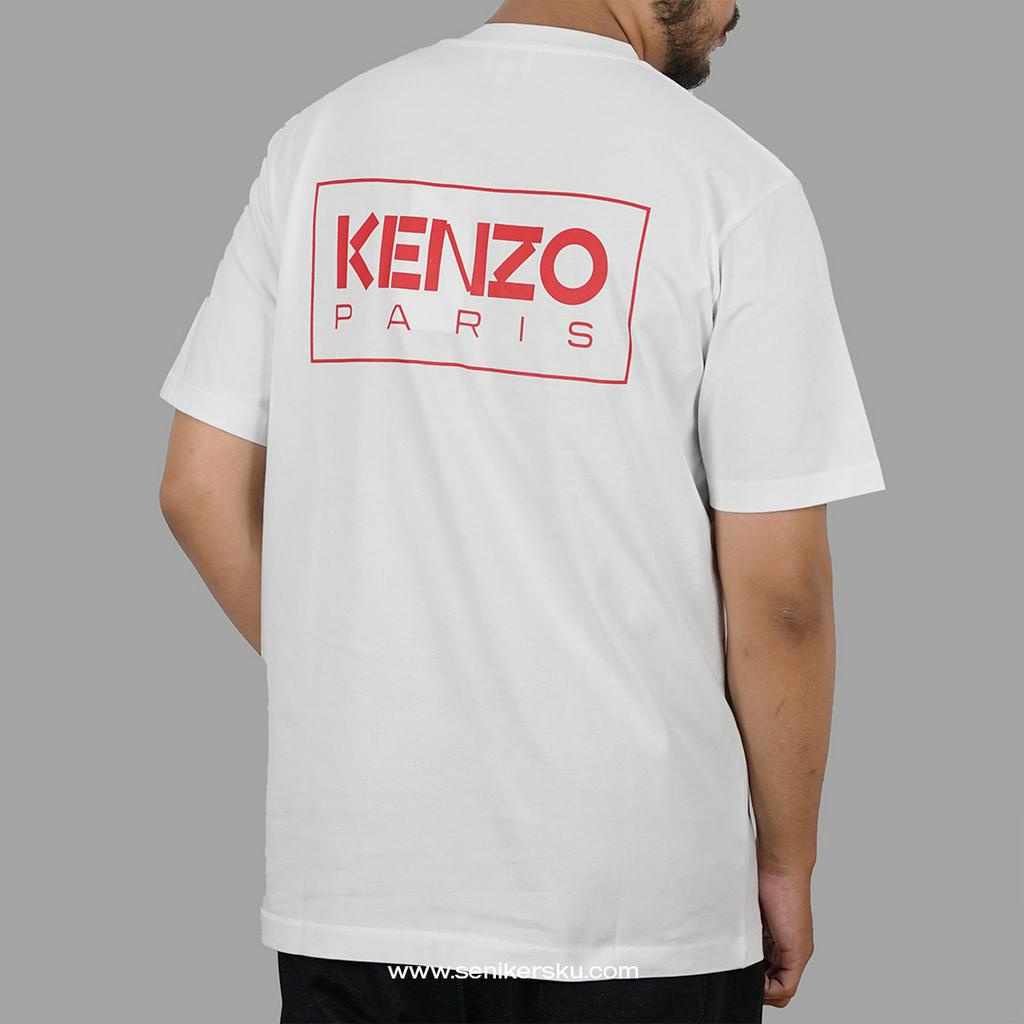 Kenzo Boke Sleeve Logo White Tee