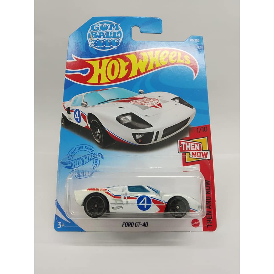 Diecast Hot Wheels FORD GT-40 HW GT40 GT 40 Hotwheels Gumball 3000 Then And Now Mobil Mainan Anak