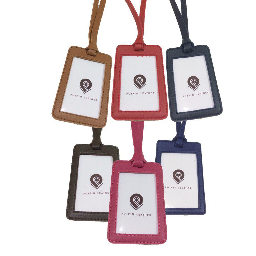 

Dijual Id Card Holder Kulit / Gantungan Name Tag - Single Bagus