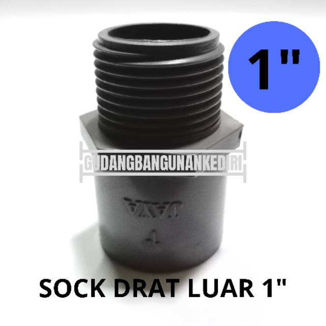 Sok drat luar 1&quot; | valve socket 1&quot; | sock drat luar 1&quot; JAYA PVC