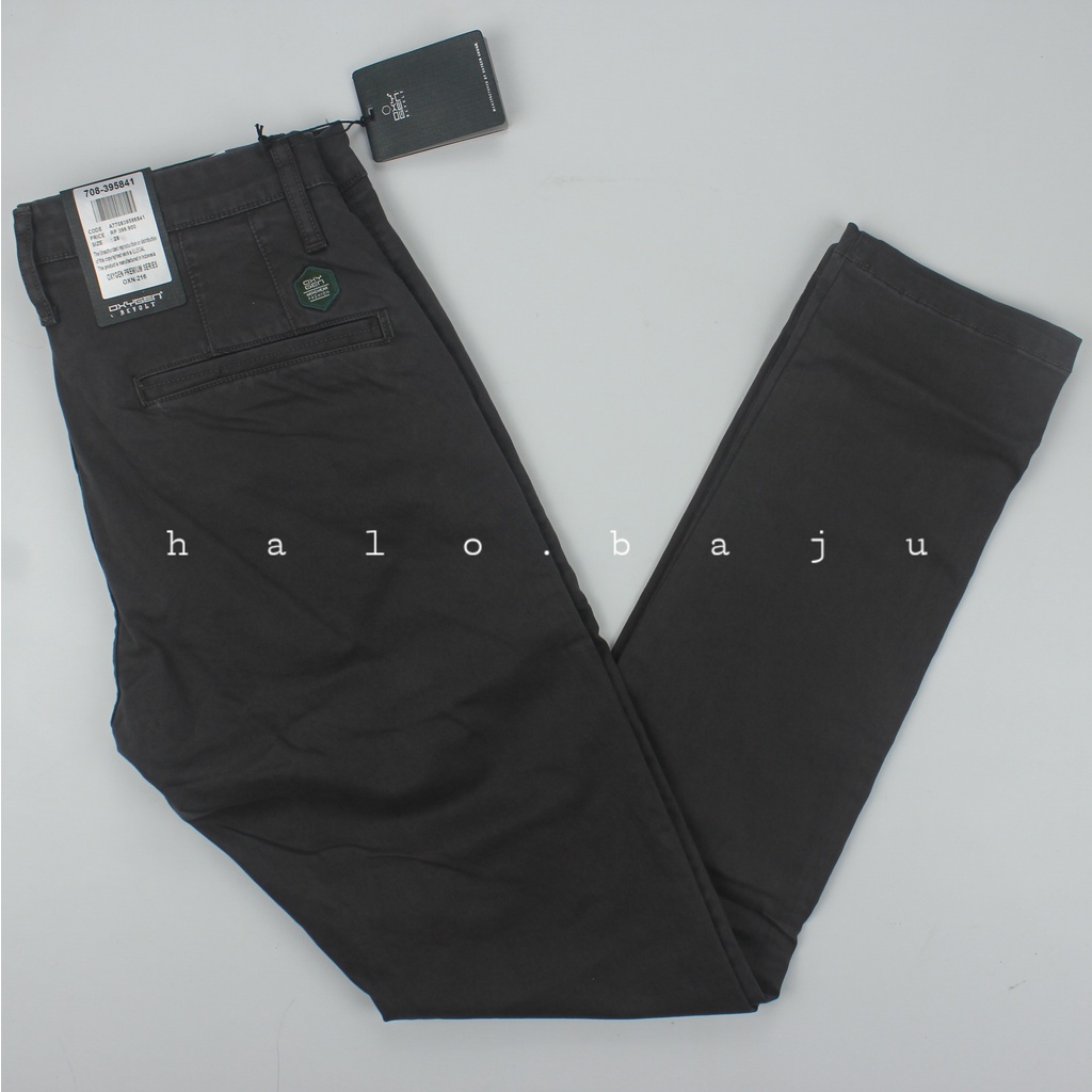 OXYGEN DENIM ORIGINAL (708-395841) Celana Chinos - Katun Pria Slim Fit Stretch (Karet)