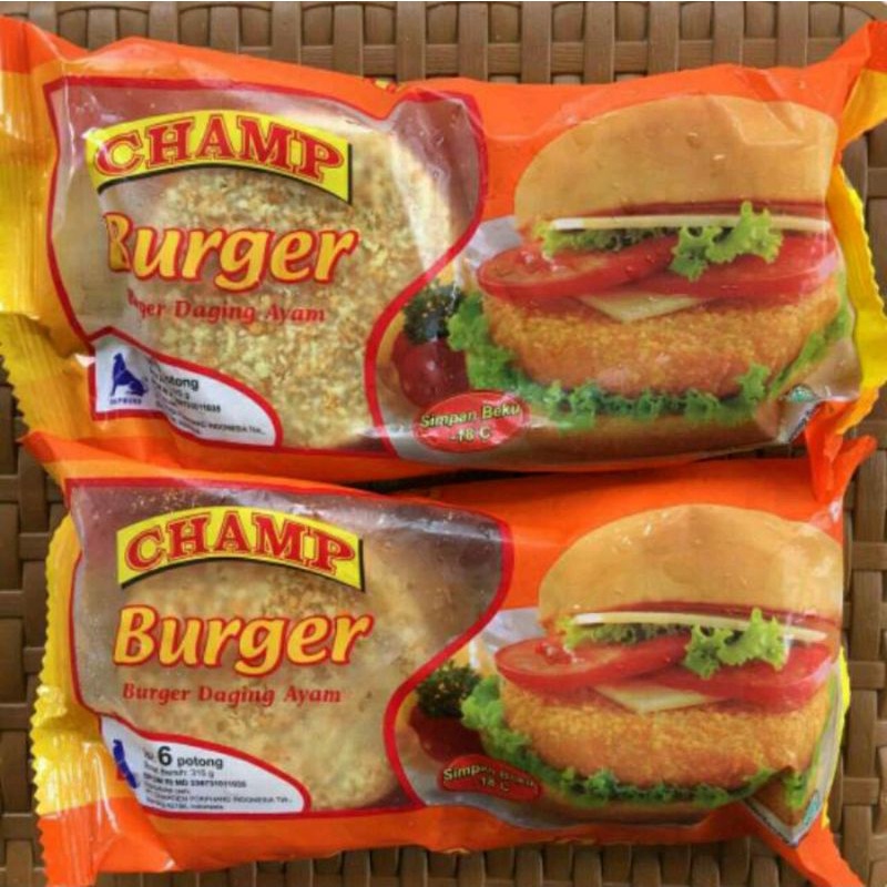 

cham chiken burger kemasan 315g