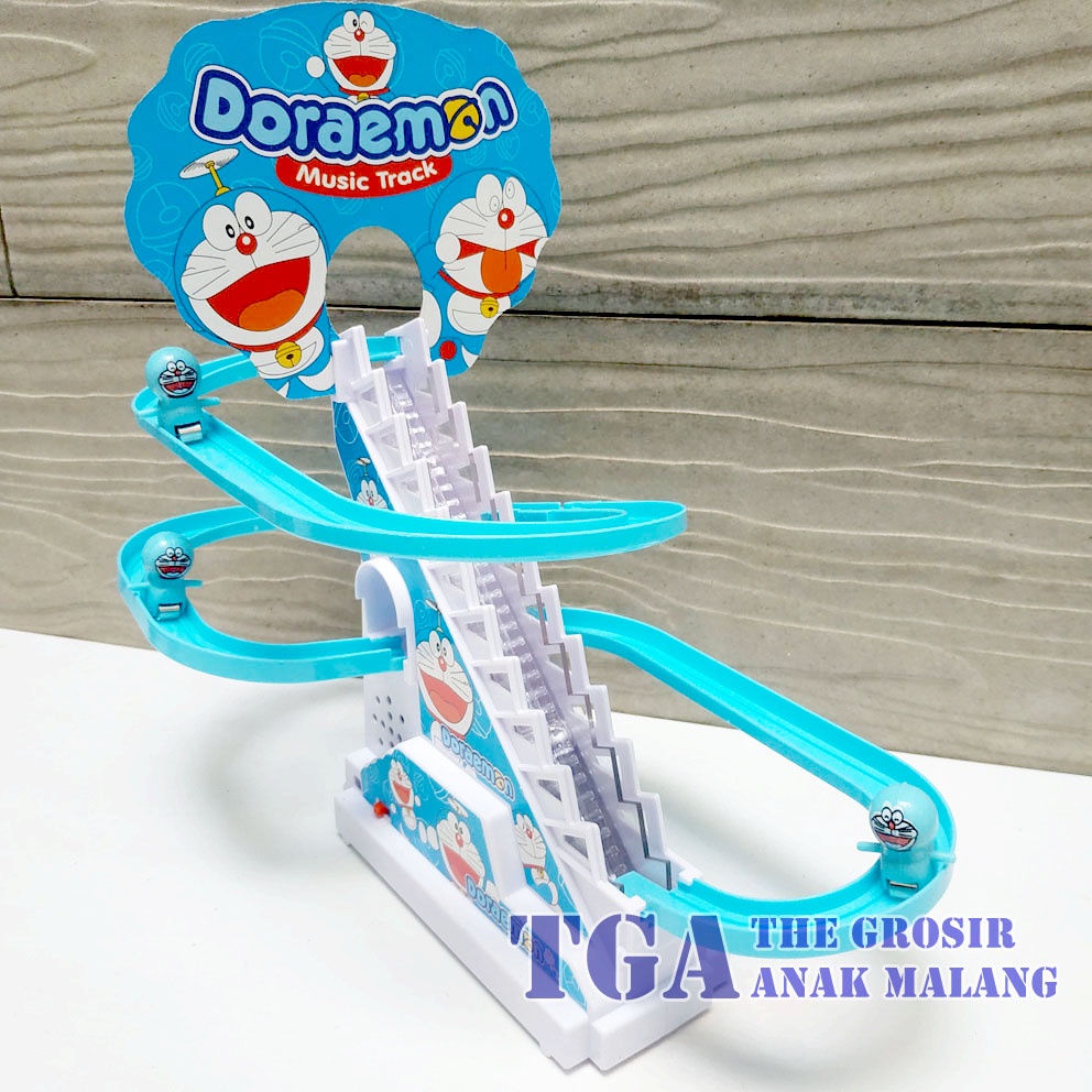 Slide Doraemon Mainan Seluncur Tangga Bisa Naik Turun Ada Musik &amp; Lampu