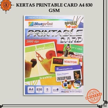 

Baru Kertas Printable Card Blueprint A4