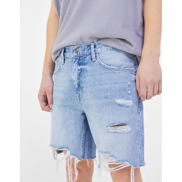 Bershka MAN denim ripped