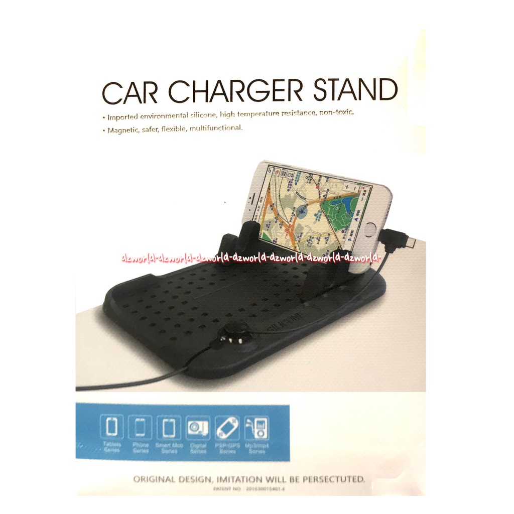 Car Charge Stand Docking Smartphone Dengan Charger Magnetik