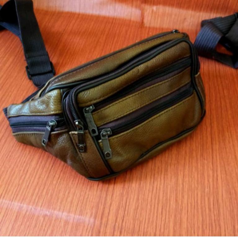 TAS PRIA TAS PINGGANG PRIA WEISTBAG TAS PINGGANG TAS PINGGANG KULIT ASLI TAS KULIT tas weistbag impo