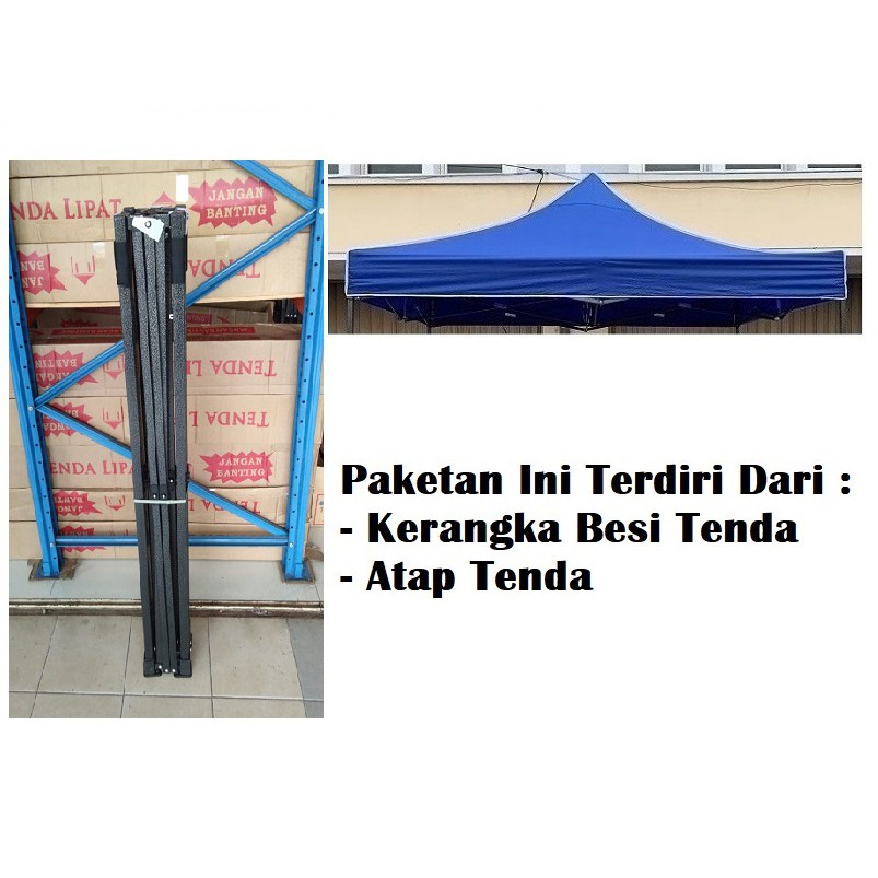 Tenda Lipat 3x3 Ketebalan 0.6 MM / Tenda Matic / Folding Tent