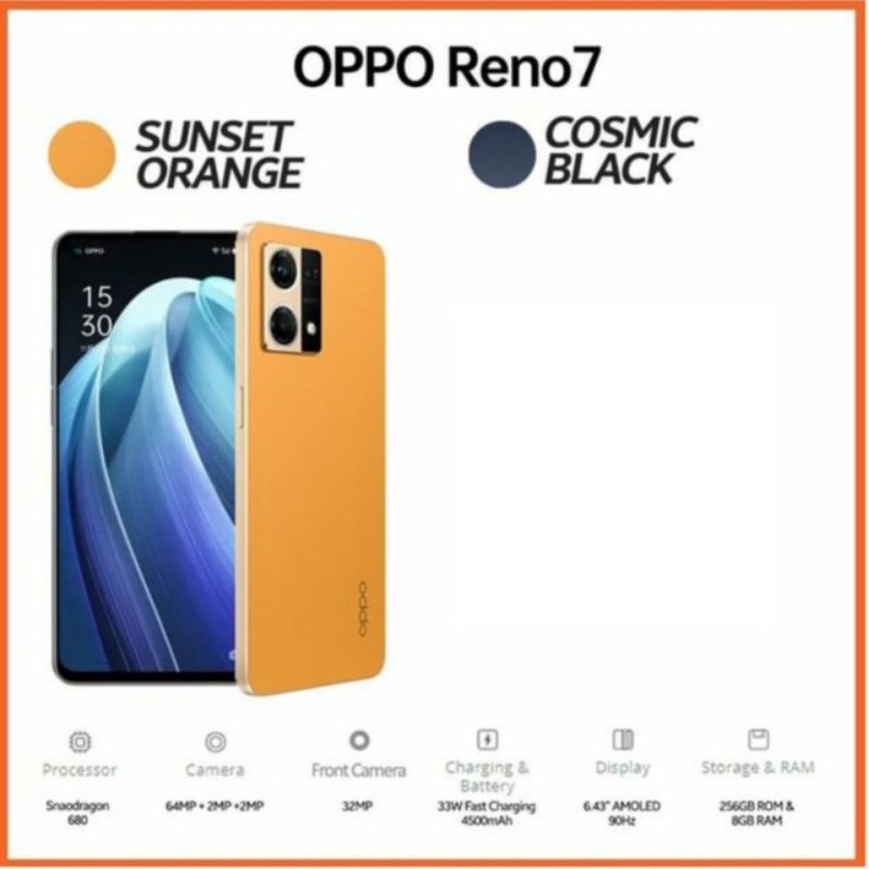 OPPO RENO 7 5G 8/256 | OPPO RENO 7Z 5G 8/128 | OPPO RENO 7 4G 8/256 GARANSI RESMI OPPO INDONESIA