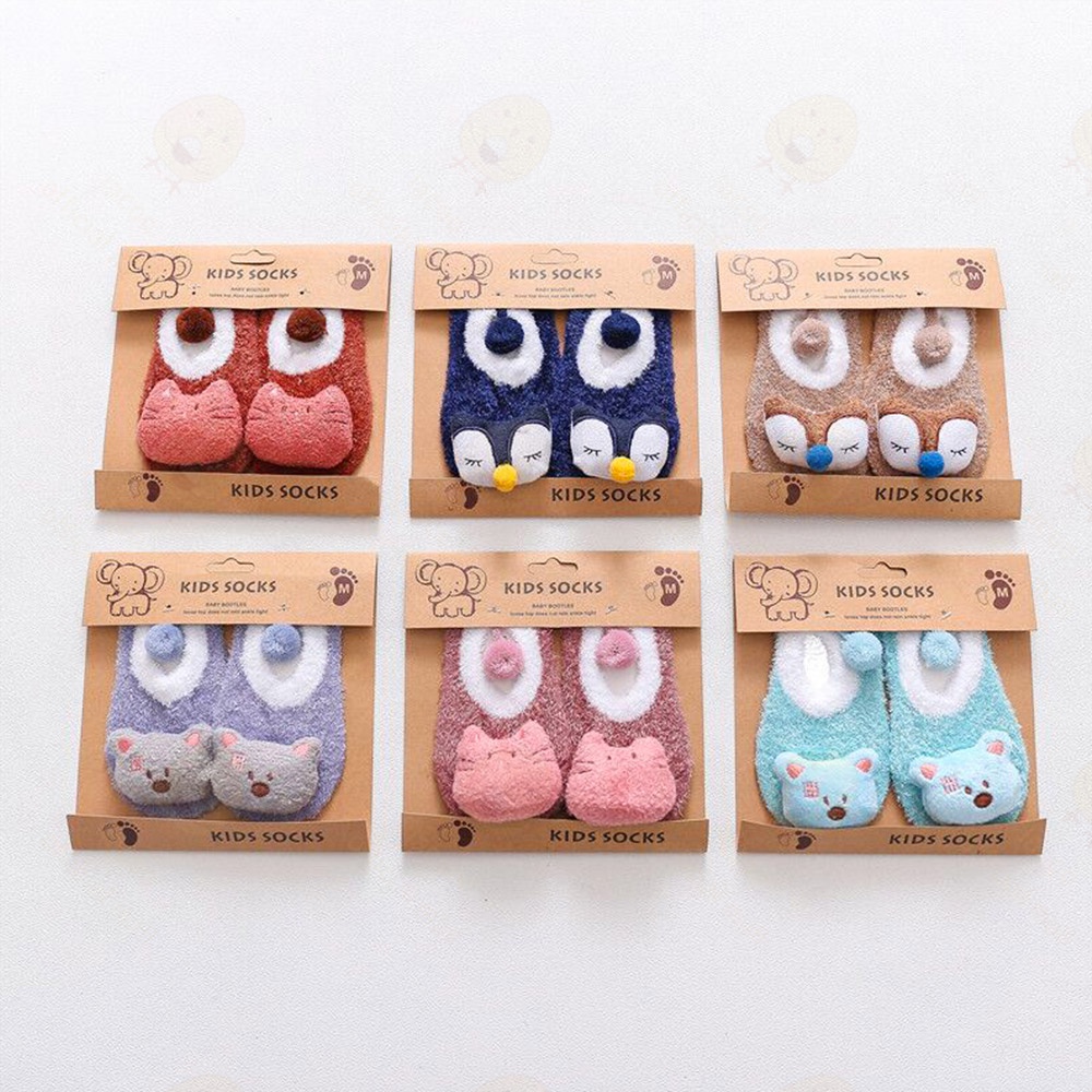 Lacoo Kaos kaki bayi katun Kaus kaki bayi baby socks untuk 0-1 tahun