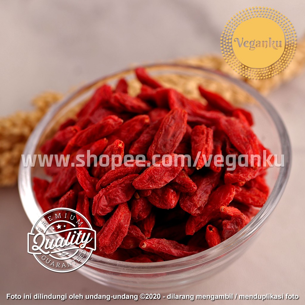 

Veganku - GOJI BERRY 100gr Premium Dried Buah Kici kering Import