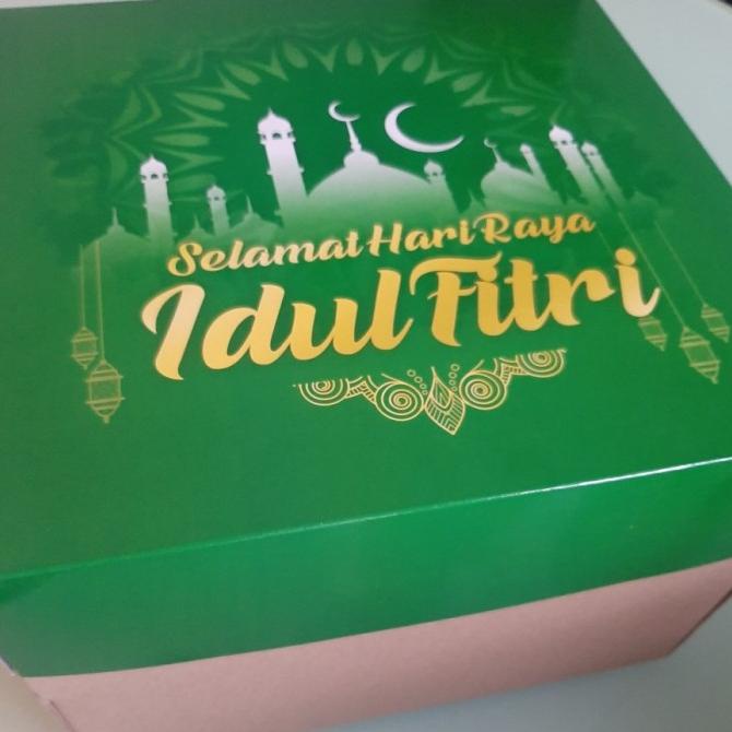 

'+'+'+'+] DUS KUE LEBARAN KOTAK PACKAGING IDUL FITRI HAMPERS RAMADHAN BOX 25x25