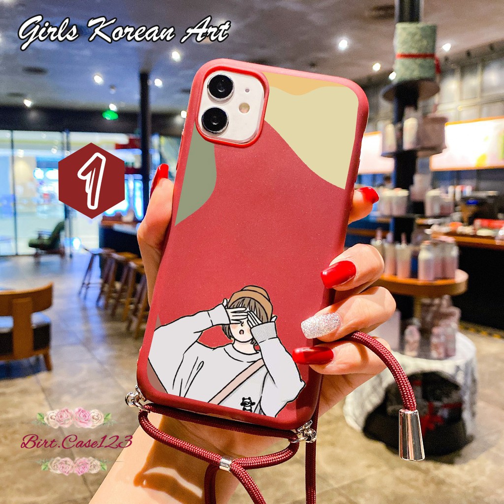 Softcase Slingcase Tali Lanyard Candy GIRLS KOREAN Xiaomi Pocophone M3 X3 BC3756