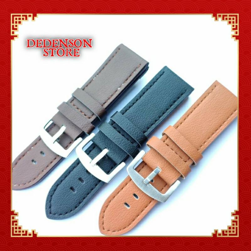 Strap Tali jam tangan kulit leather Pria 26mm Tali jam kulit BZ26.
