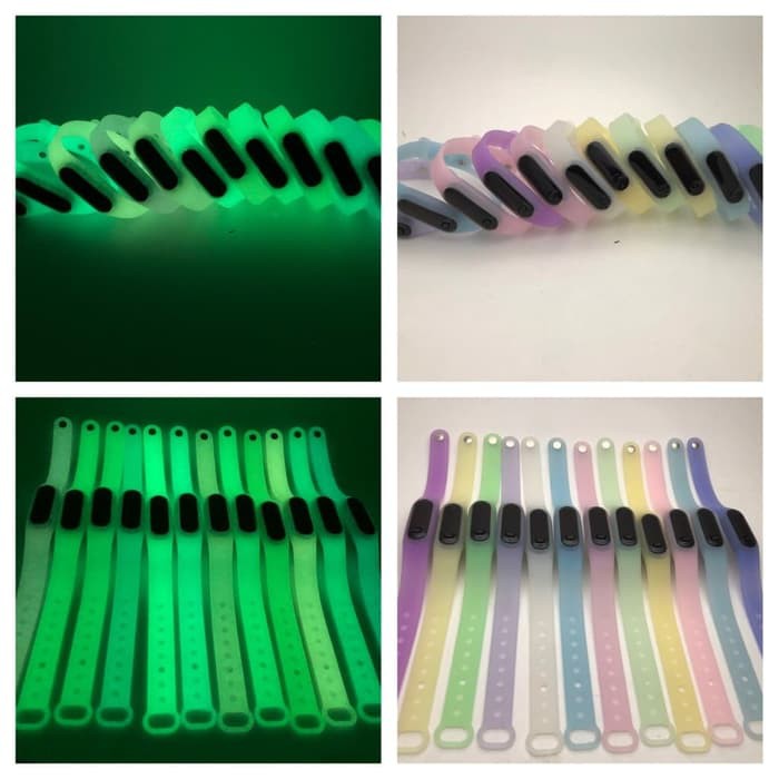 JAM TANGAN LED GELANG KARET JAM LED FOSFOR JAM TANGAN GLOW IN THE DARK