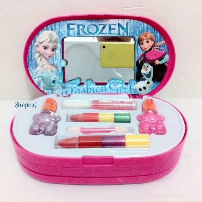 make up anak dandan dandanan frozen 3 tingkat mainan anak cewek