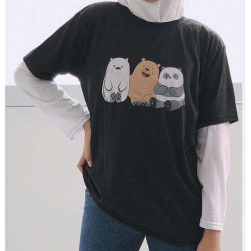 Kaos Oblong Lengan Pendek Gambar Bears