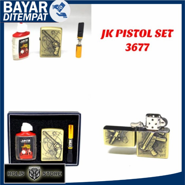 Korek Zippo Set Siap Pakai