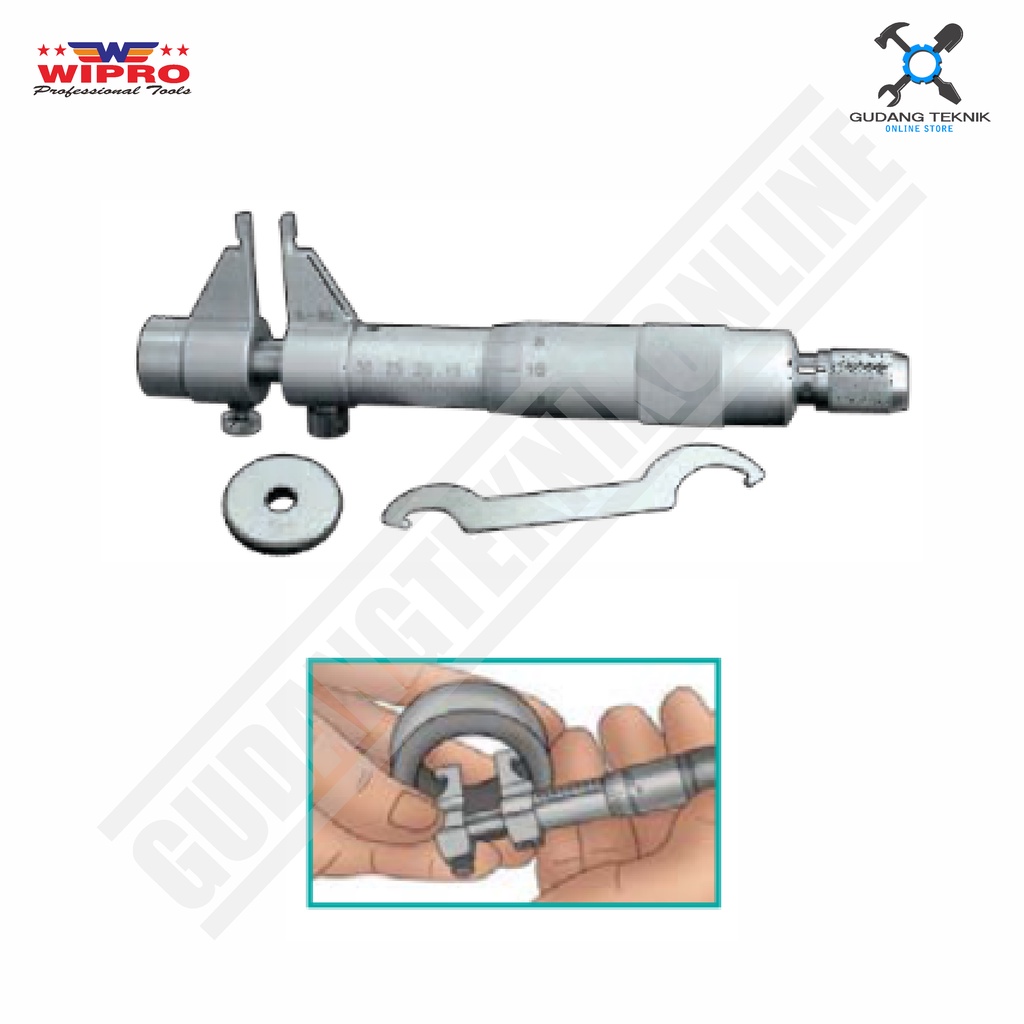 Micrometer INSIDE WIPRO / Micro meter Alat Ukur Ketebalan Inside WIPRO - MicroMeter Inside 5 - 100 MM WIPRO