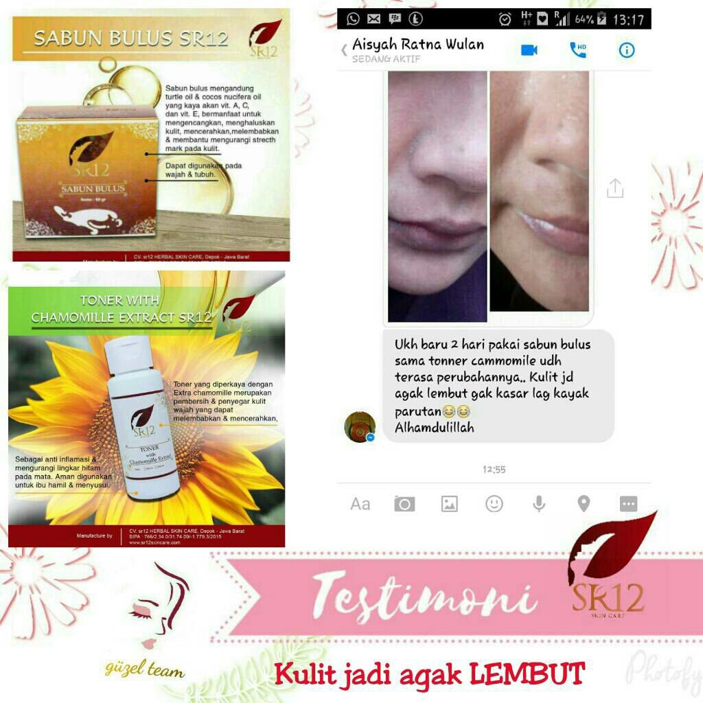 SR12 Toner with Chamomile Extract - Perawatan Wajah Bersih Segar Cerah - SR12 Skincare - Skin Care