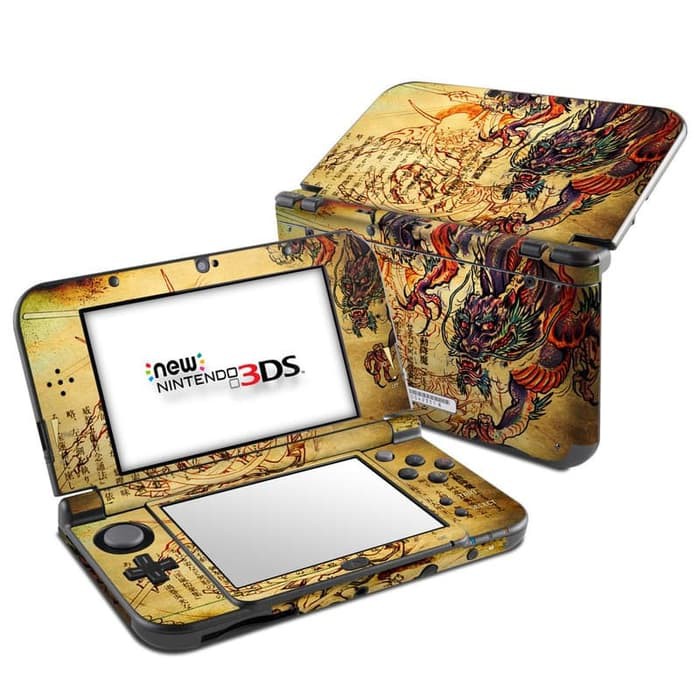 Garskin skin old new Nintendo 3ds XL  / reguler case  - dragon skin