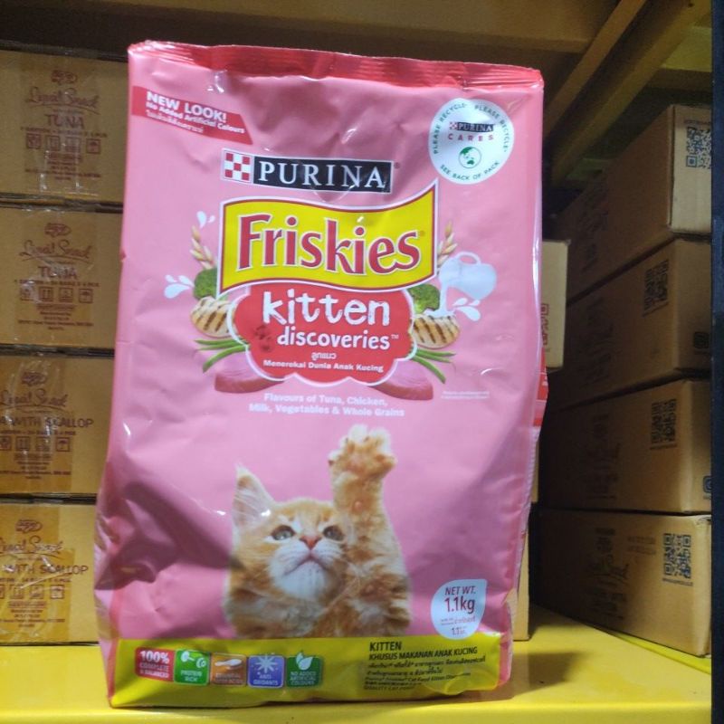 friskies kitten discoveries 1.1kg 1.1 kg freshpack