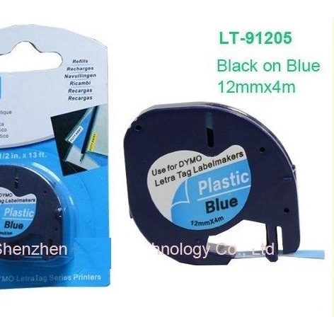 

♥ Label Letratag Dymo Biru - Blue Plastic Tapes for LetraTag ۩
