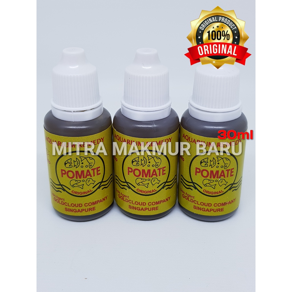 Jual Pomate Original Aquarium Remedy Singapore Cair Obat Penyakit Ikan ...
