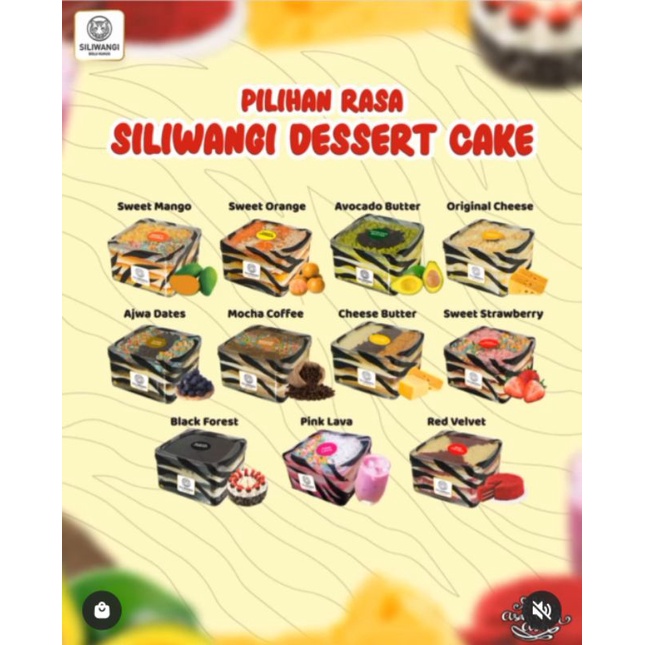 Siliwangi Desert Cake Varian / Rasa Lengkap