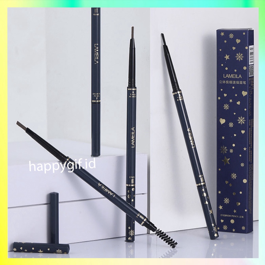 LAMEILA Blue Star Pensil Alis Eyebrow Geometry Colors Double Heads Eyebrows Waterproof And Drable LA138