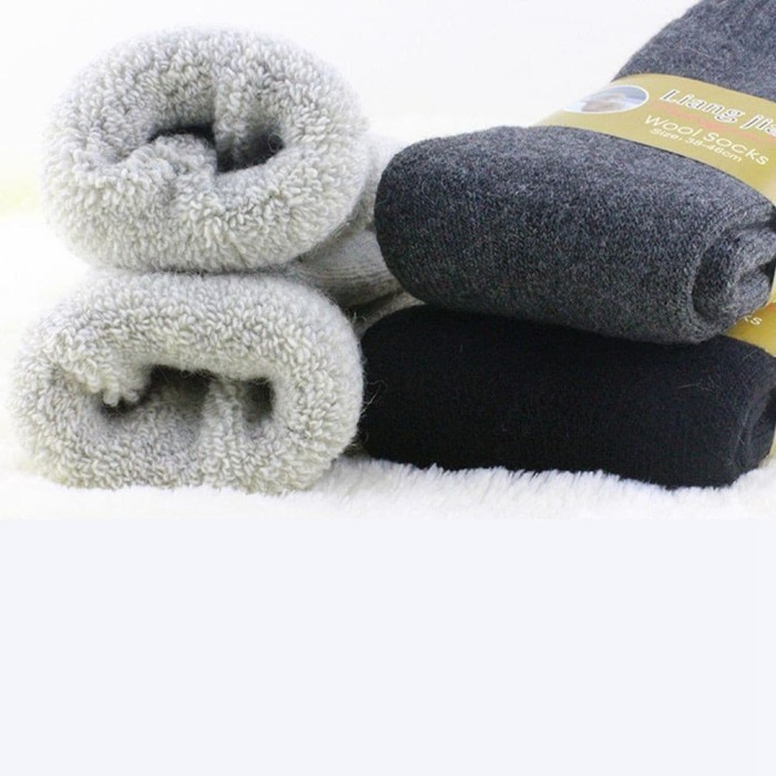 Kaos Kaki Tebal wol musim dingin unisexWinter thermal wool socks