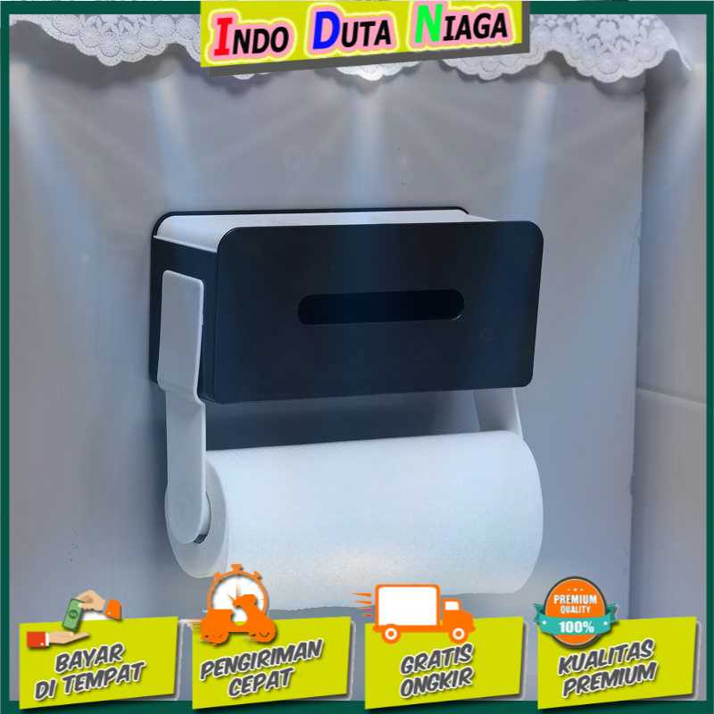 IDN MY HOME - ROVOGO Gantungan Tempat Tisu Toilet Dapur Tissue Wall Mount - RV650