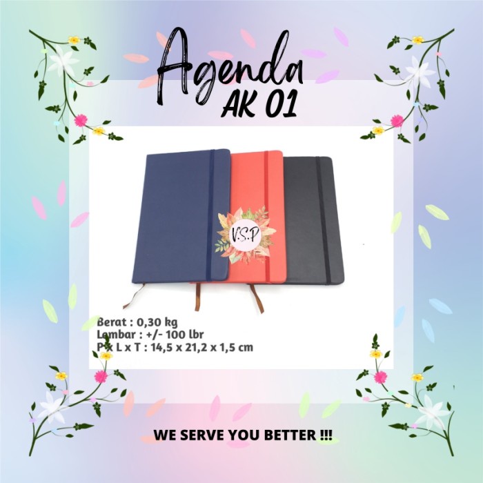 

Agenda & Planner Jurnal Diary AK 01 / Souvenir Notebook Hard Cover