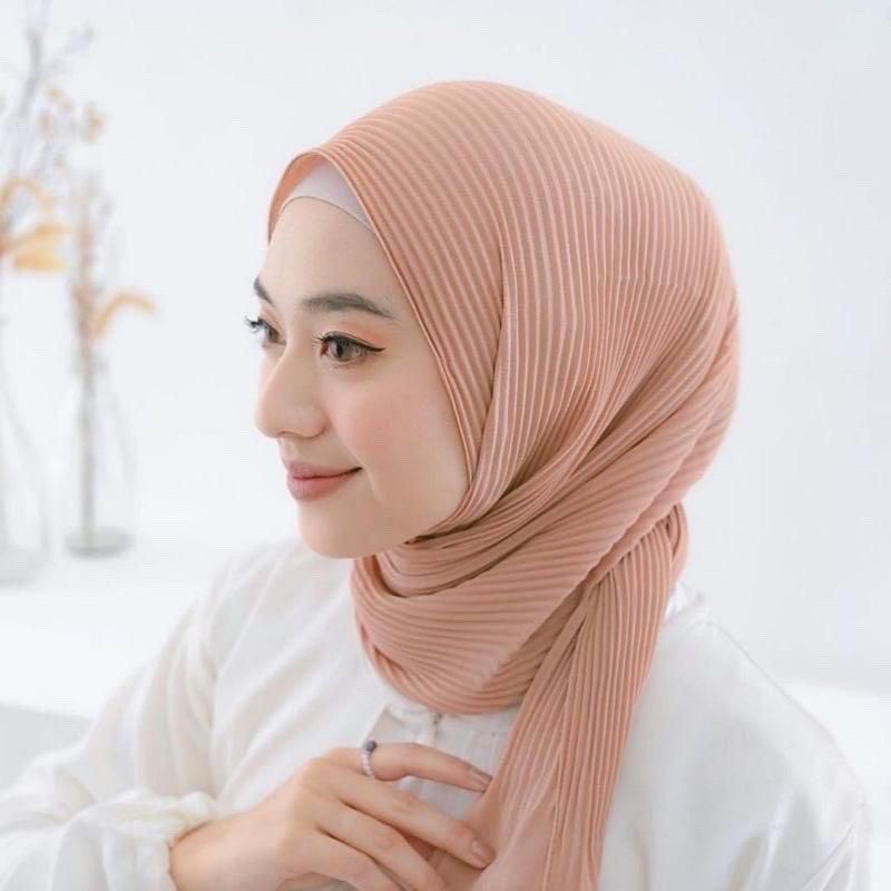 PASHMINA PLISKET PANJANG | Pashmina plisket lidi | pashmina plisket