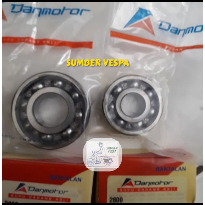 Laher / bearing roda depan (sepasang) vespa super sprint PS
